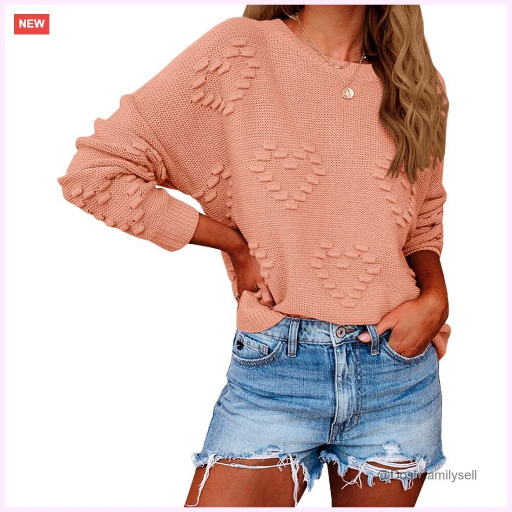 Oversized Crew Neck Pullover Sweater Loose Knit Y2K Chic Casual Wear